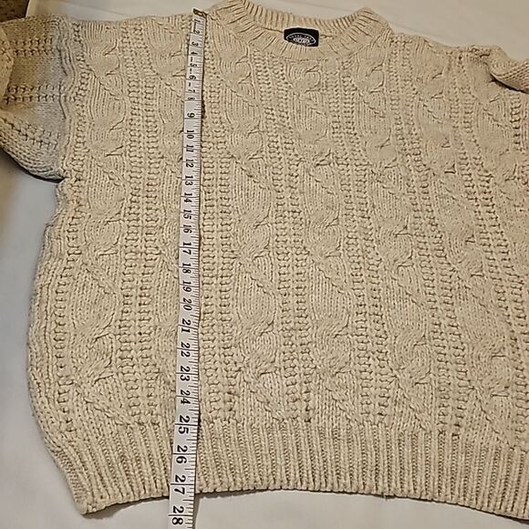 Royal faks made in Italy cable knit sweater size large - Picture 5 of 8